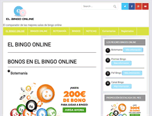 Tablet Screenshot of el-bingo-online.com